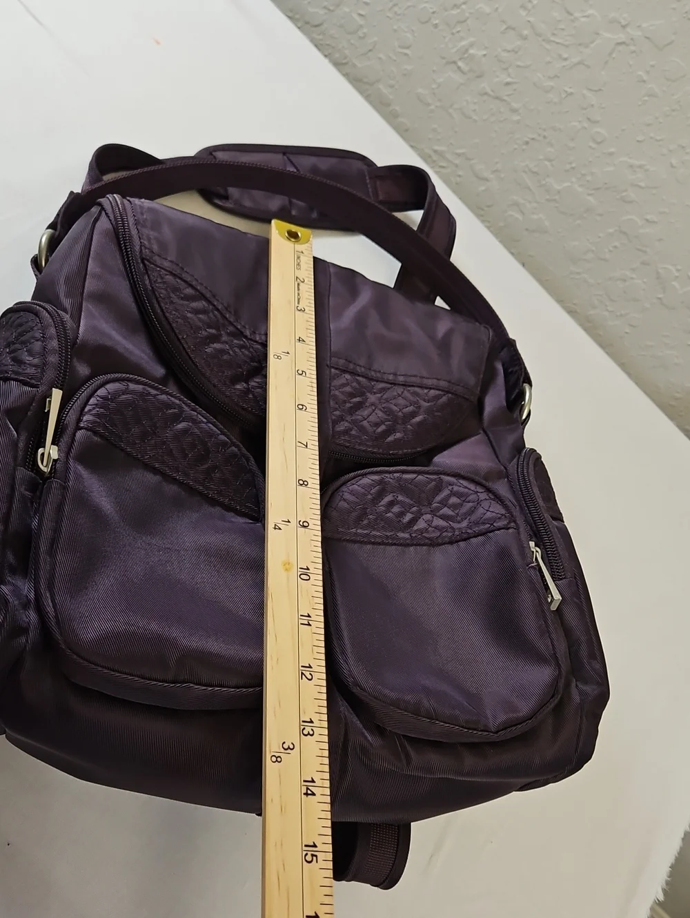 Travelon Anti-Theft Signature Convertible Backpack - Purple/Gray